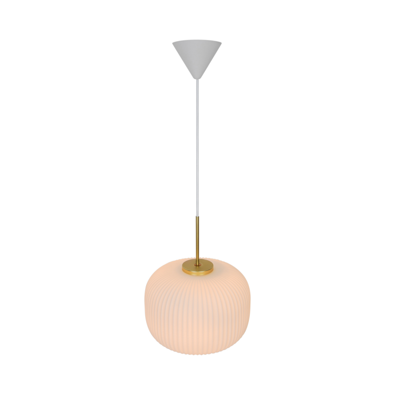 Nordlux Milford 30 elegante Pendelleuchte Opal Weiß E27 dimmbar Vintage Design